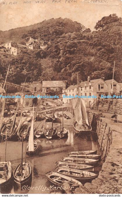 R338528 Clovelly Harbour We are not very far from Clovelly F Frith No 24773 1926