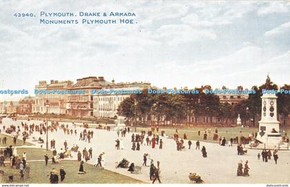 R350967 43940 Plymouth Drake and Armada Monuments Plymouth Hoe Celesque Series P
