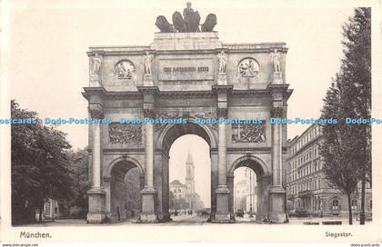 R353691 Munchen Siegestor J Velten Postcard 1914