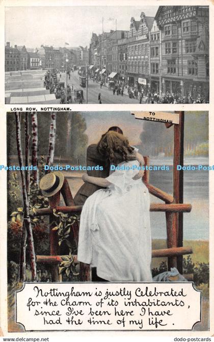 R359158 Nottingham Long Row Nottingham is justly Celebrated B B Nottingham Stile