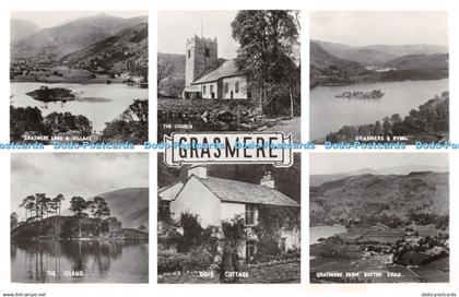 R376453 Grasmere The Church Grasmere Lake and Village G P Abraham Multi View