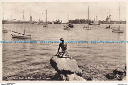 R420164 Kobenhavn Parti fra Rheden med Havfruen Alex Vincent