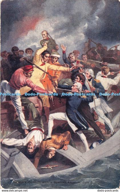 R495300 Nelson Conflict with a Spanish Launch July 3 1797 Gale and Polden Nelson