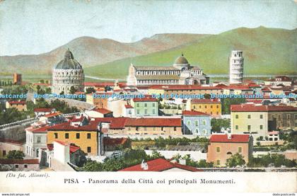 R588545 Pisa Panorama della Citta coi principali Monumenti Alinari