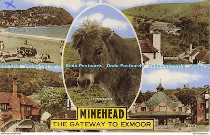 R600957 Minehead Gateway to Exmoor A 507 Blackmore Photograph Minehead 1966 Mult