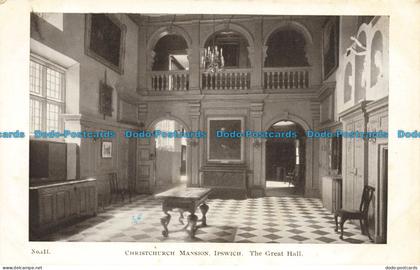 R631090 Ipswich. Christchurch Mansion. The Great Hall. The Ipswich Corporation M