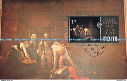R681217 Malta. St. John Co Cathedral. Valletta. The Beheading of St. John by Mic