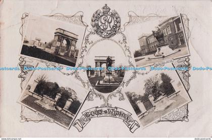 R714083 Boer Statue. Gen. Gordon Statue and R. E. Institute. Multi View