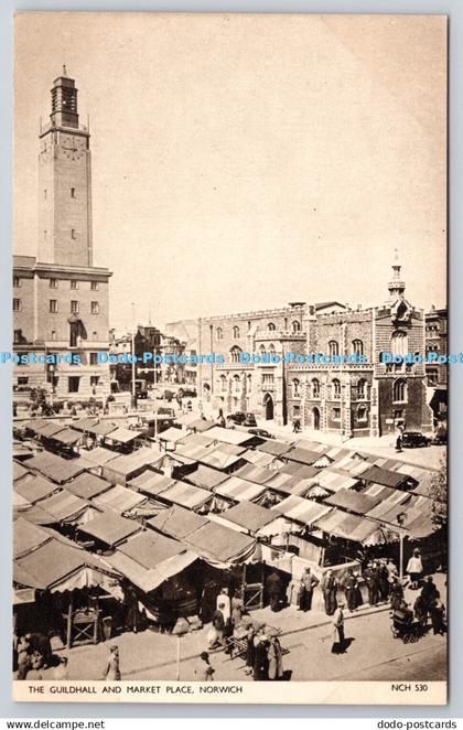 R755747 Norwich The Guildhall and Market Place Jarrold Norwich England