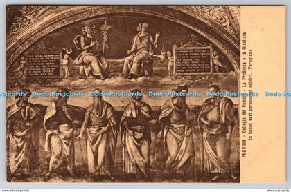 R768128 Perugia Collegio del Cambio La Prudenza e la Giustizia in Basso Vari Per