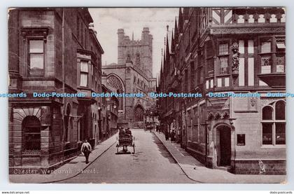R778293 Chester Werburgh Street Tuck Silverette Chester Cathedral 1893