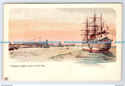 R780135 Transport Anglais Entree a Port Said