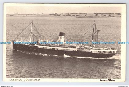 R780182 S S Suecia S S Britannia Swedish Lloyd