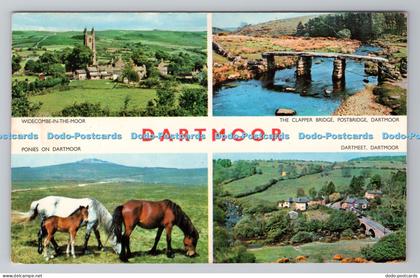 R782271 Dartmoor Ponies on Dartmoor Jarrold Norwich England Multi View