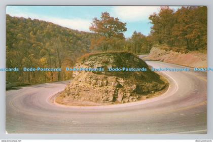 R782626 West Virginia Famous Hairpin Curve On U S Hwy East of Clarksburg and Gra