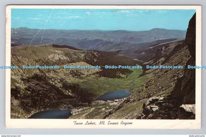 R782642 Colorado Twin Lakes Mt Evans Region Cooper Post Card Lakewood 1974