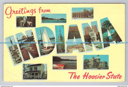 R784784 Greetings From Indiana The Hoosier State Nelson Jones Lakewood Ohio Dext