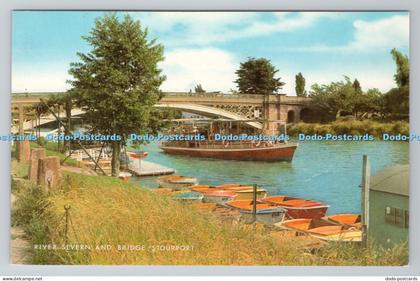 R787799 Stourport. River Severn and Bridge. J. Salmon. Sevenoaks
