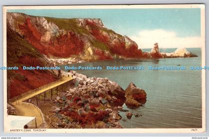 R814997 Torquay Ansteys Cove PM Torquay Devon 1950