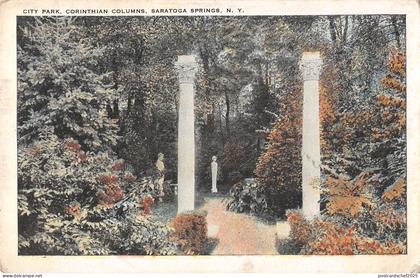 US2368 USA City park Corinthian Columns, Saratoga Springs