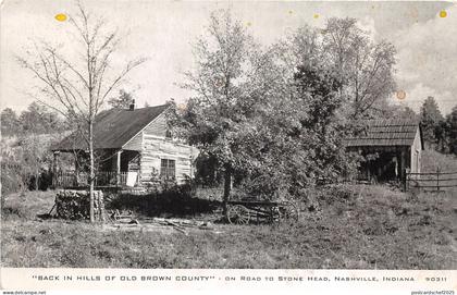 US6348 nashville indiana back in hills of old brown county  usa
