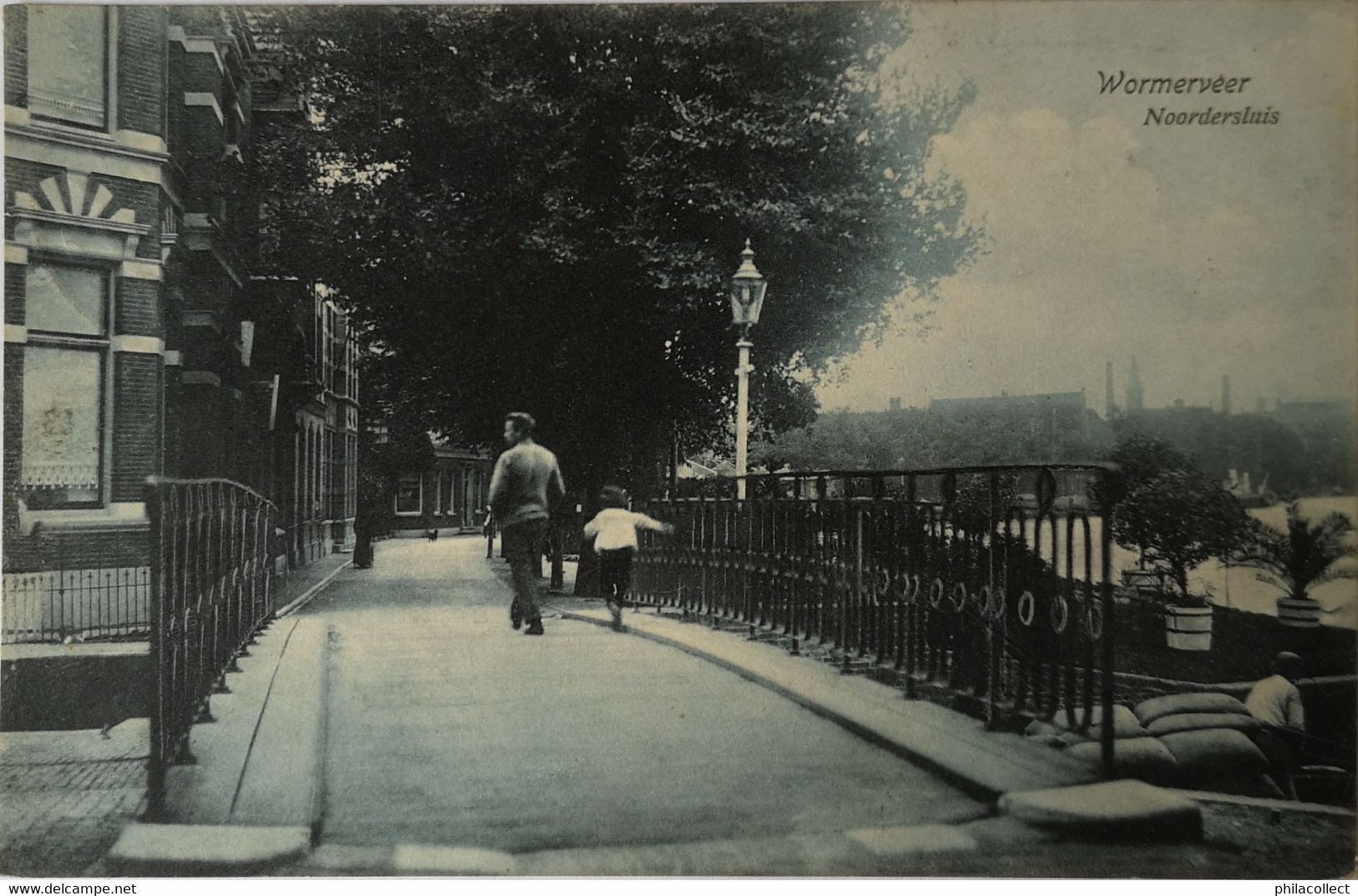 Wormerveer // Noordersluis (geanimeerd) 1909