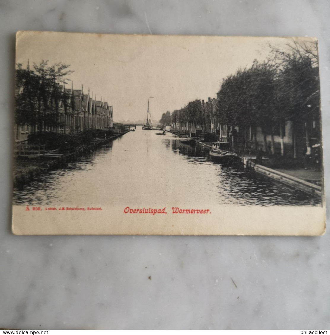 Wormerveer // Oversluispad ca 1900  Schalekamp