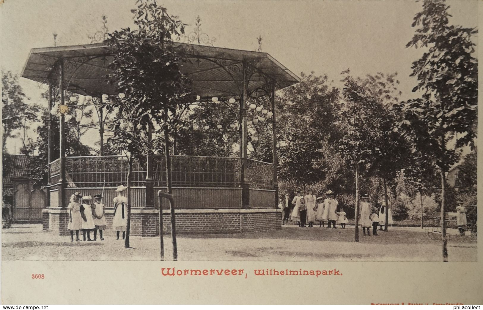 Wormerveer // Wilhelminapark - Muziekkoepel ca 1900