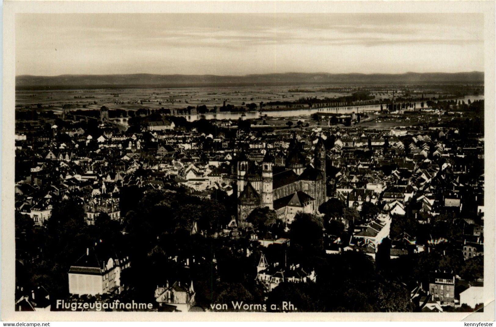 Worms - Flugzeugaufnahme