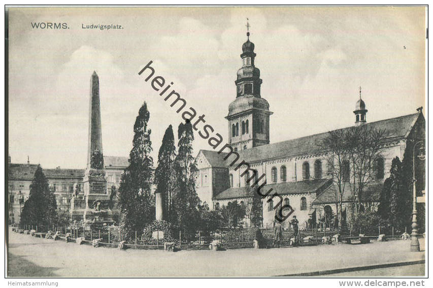 Worms - Ludwigsplatz - Verlag Carl Scheuermann Worms