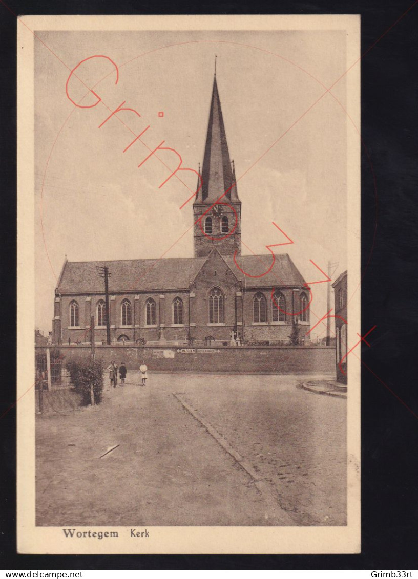 Wortegem - Kerk - postkaart