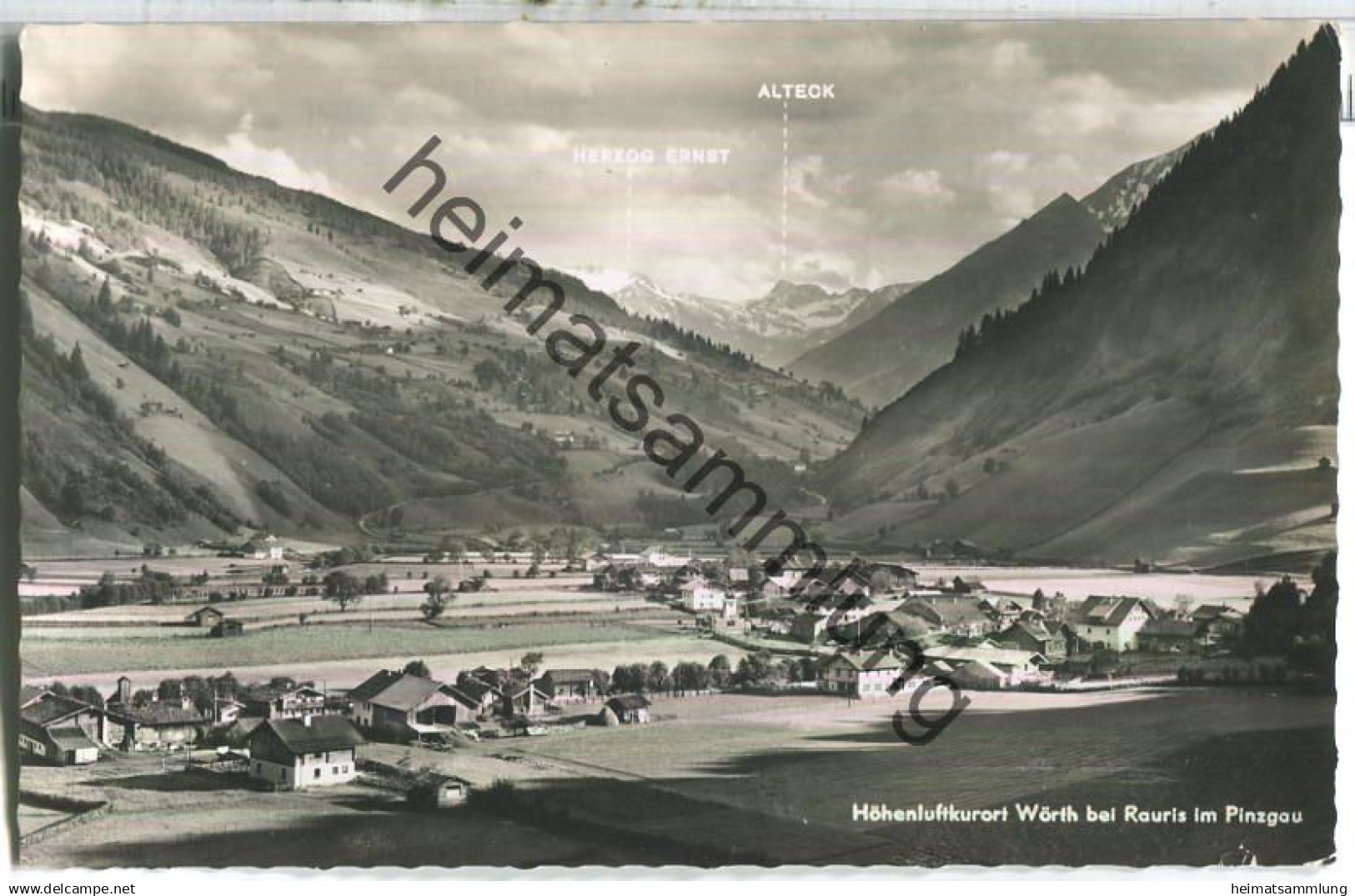 Wörth bei Rauris- Foto-Ansichtskarte - Verlag L. Jurischek Salzburg