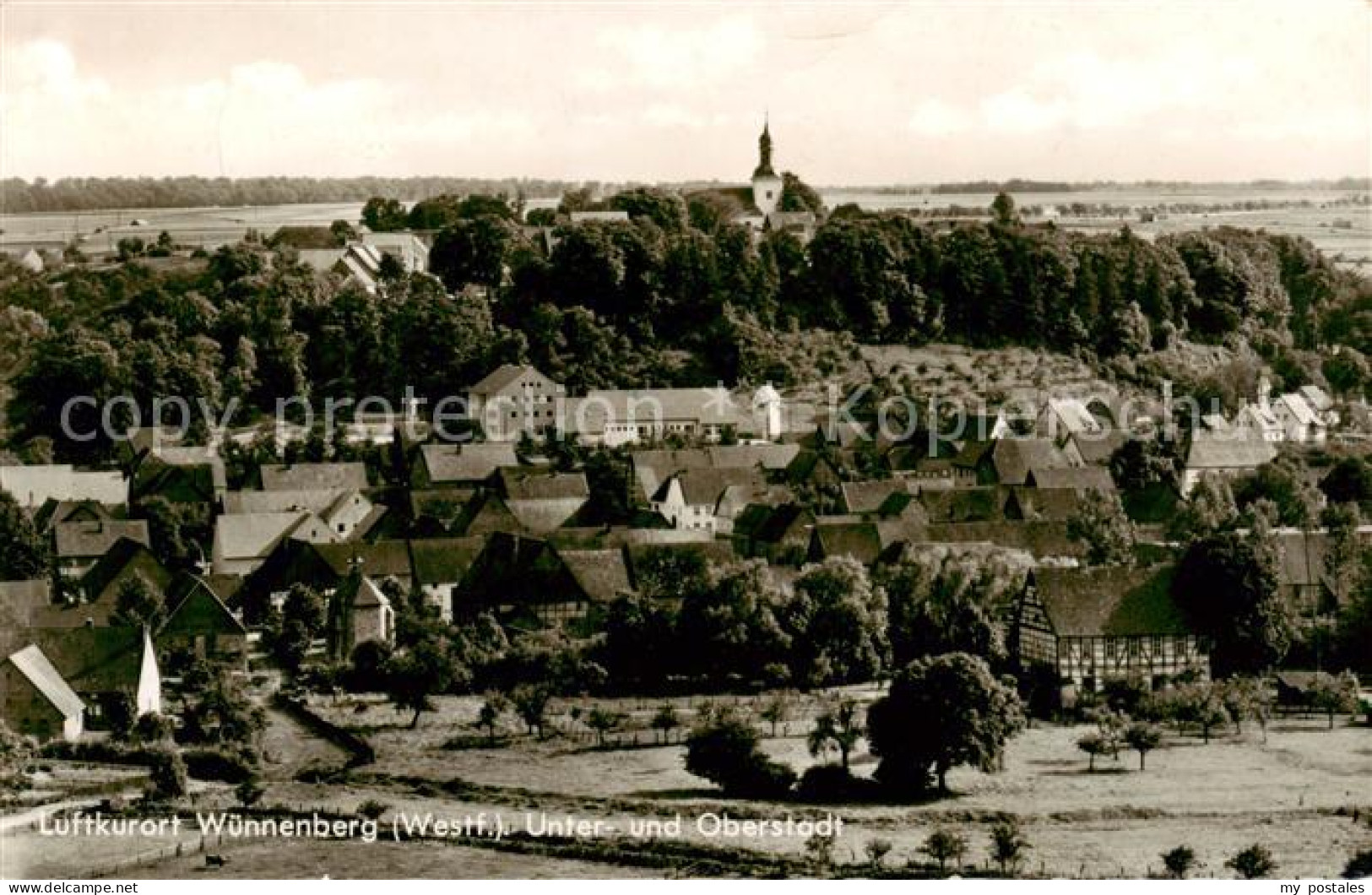 Wuennenberg Unter und Oberstadt Panorama