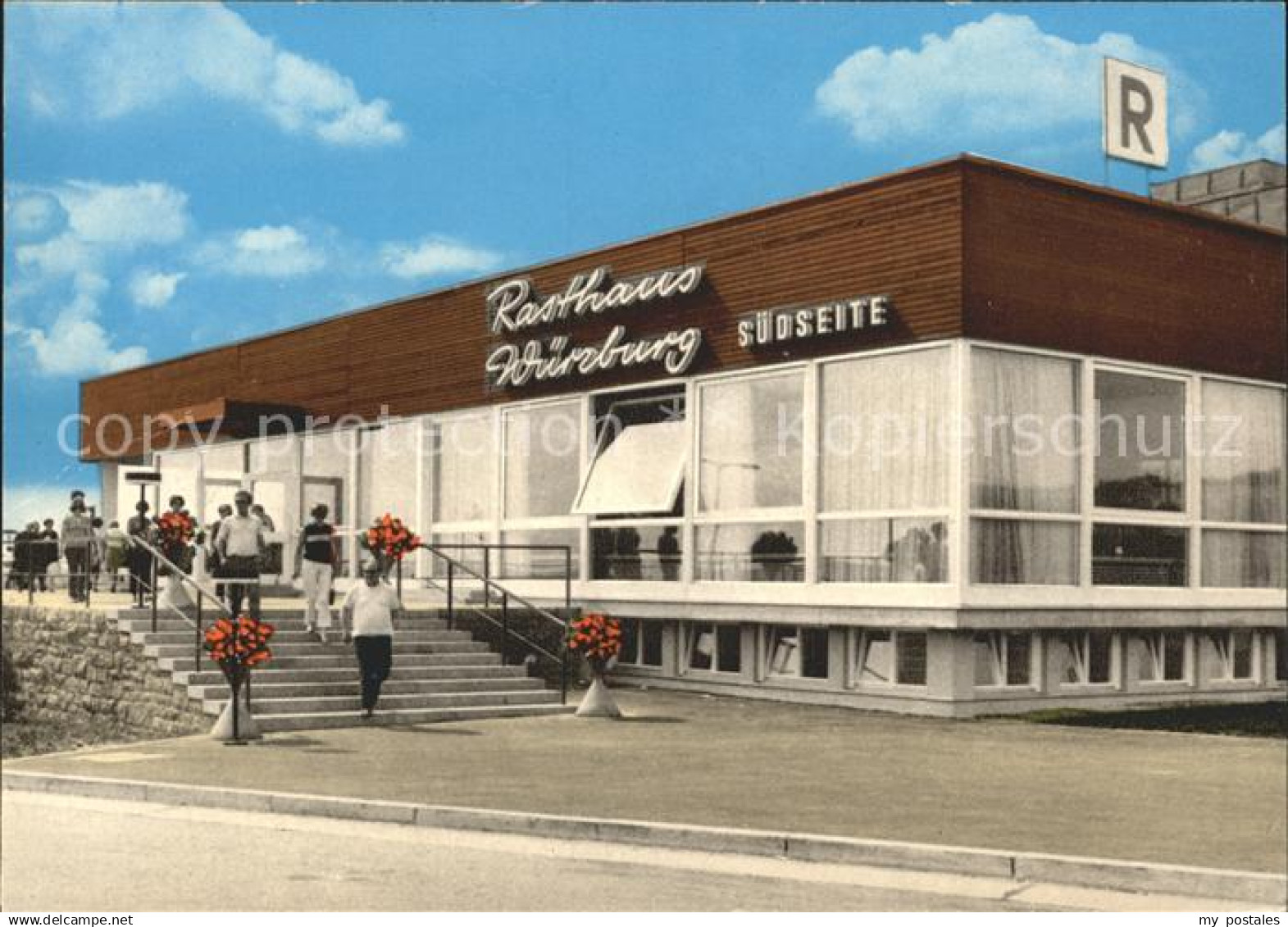 Wuerzburg Autobahn Rasthaus Wuerzburg Suedseite
