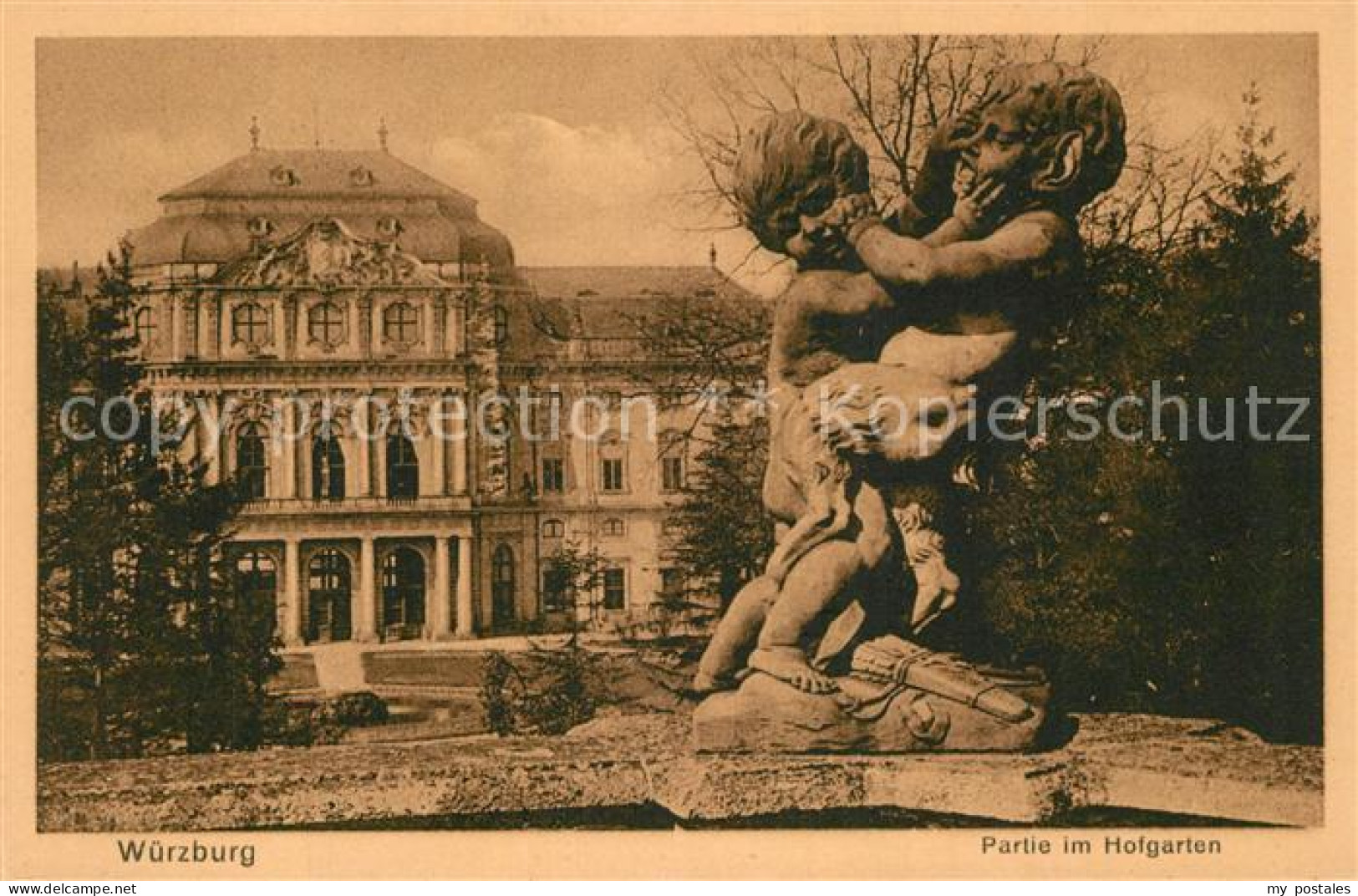 WueRZBURG Bayern Hofgarten Residenz Putten