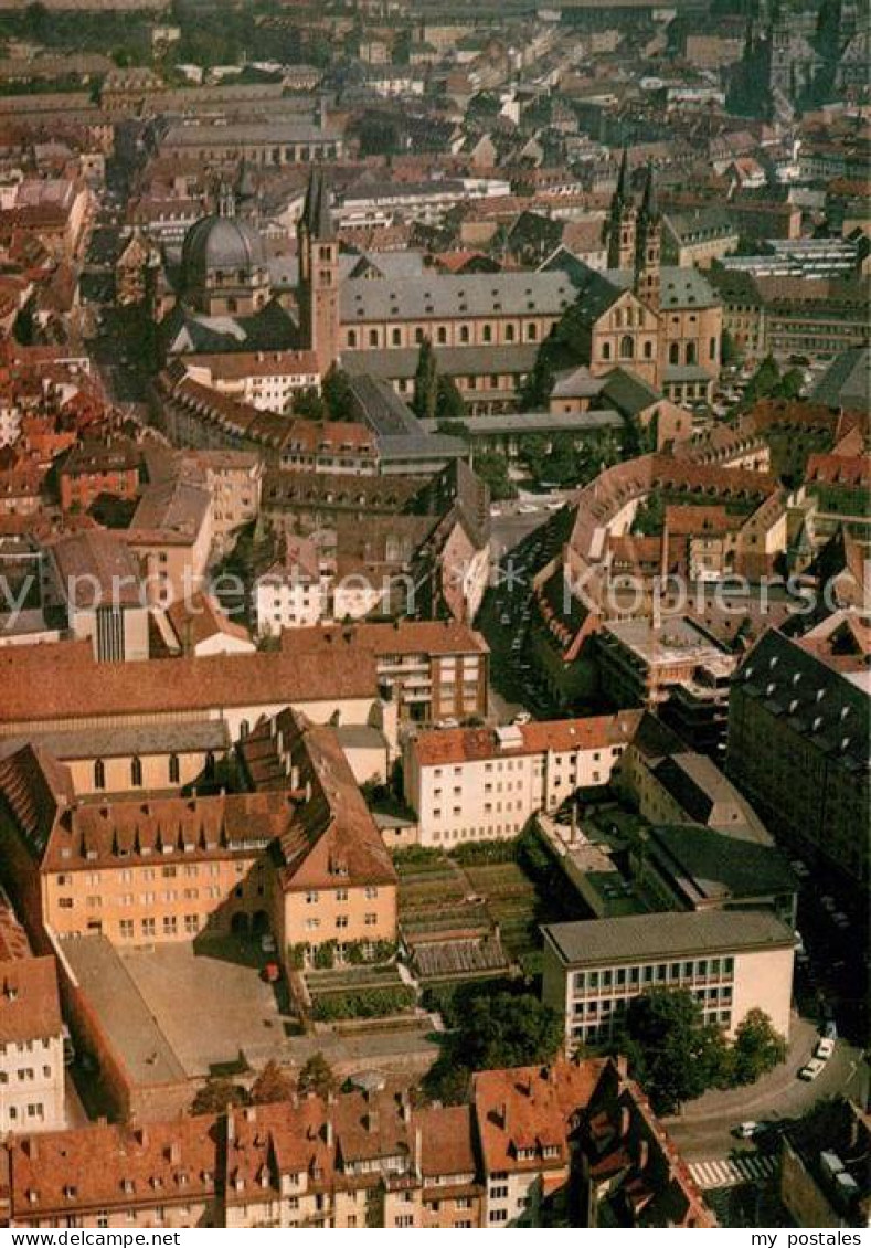 Wuerzburg Fliegeraufnahme Franziskanerkloster Seminar St. Valentin