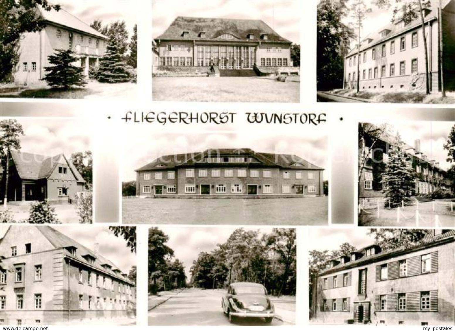 Wunstorf Fliegerhorst Offizierskasino Mannschaftsunterkuenfte Strasse