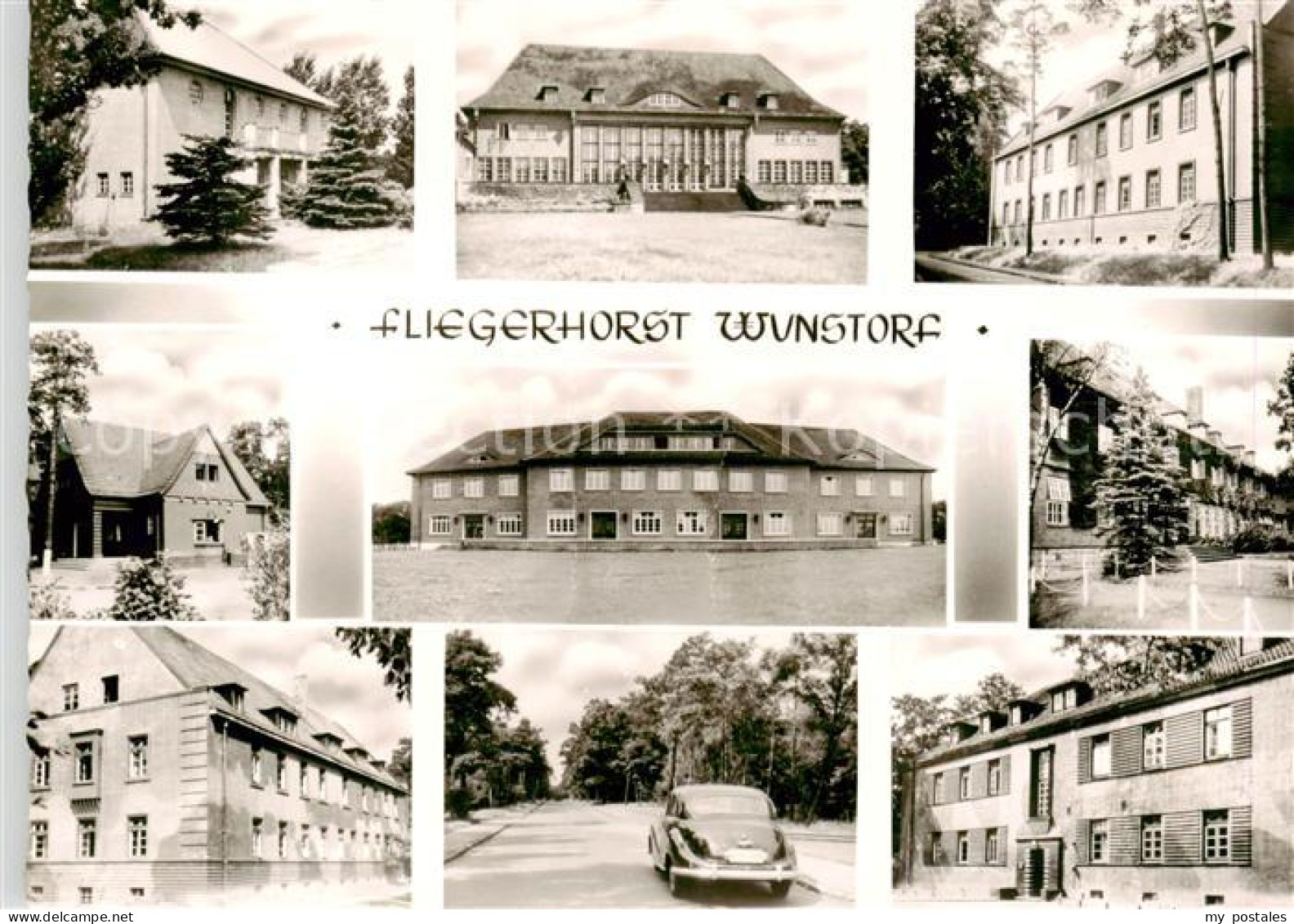 Wunstorf Fliegerhorst Offizierskasino Mannschaftsunterkuenfte Strasse