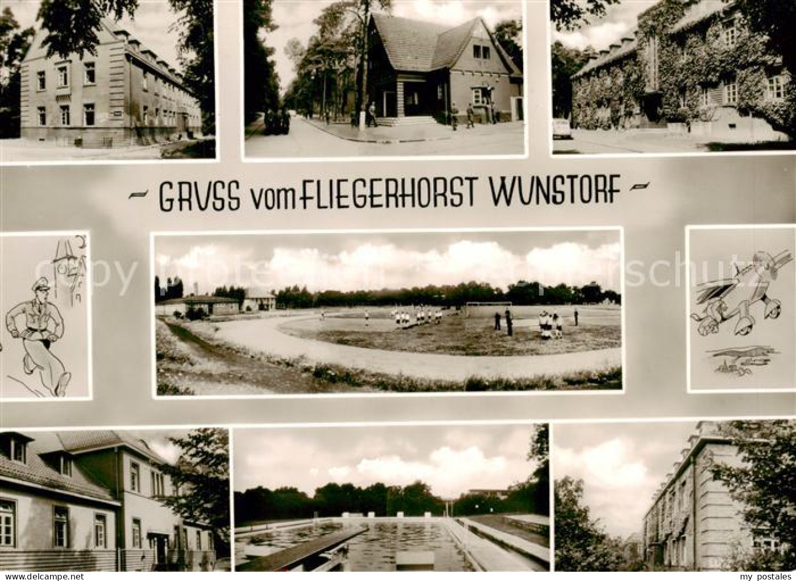 Wunstorf Teilansichten Panorama Schwimmbad