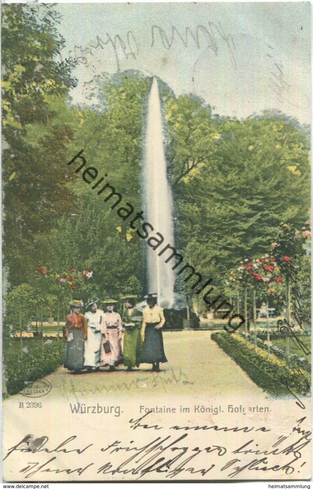 Würzburg - Hofgarten - Fontäne