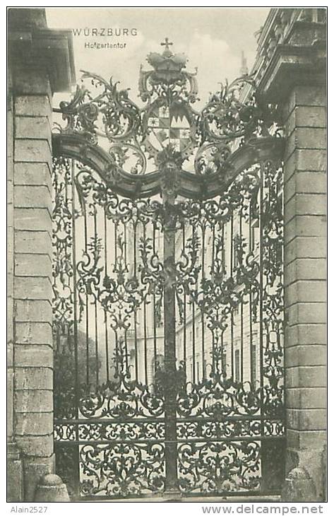 WÜRZBURG -  Hofgartentor  (Verlag W. Sattler, N. 1023)
