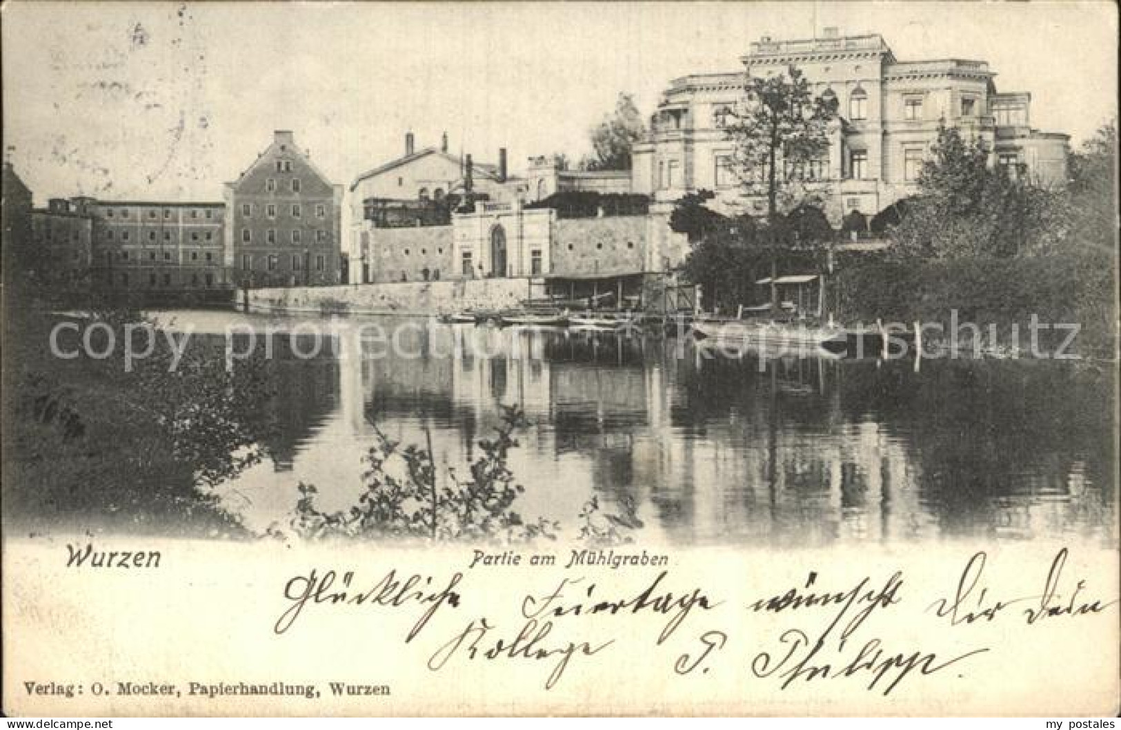 Wurzen Sachsen Partie am Muehlgraben