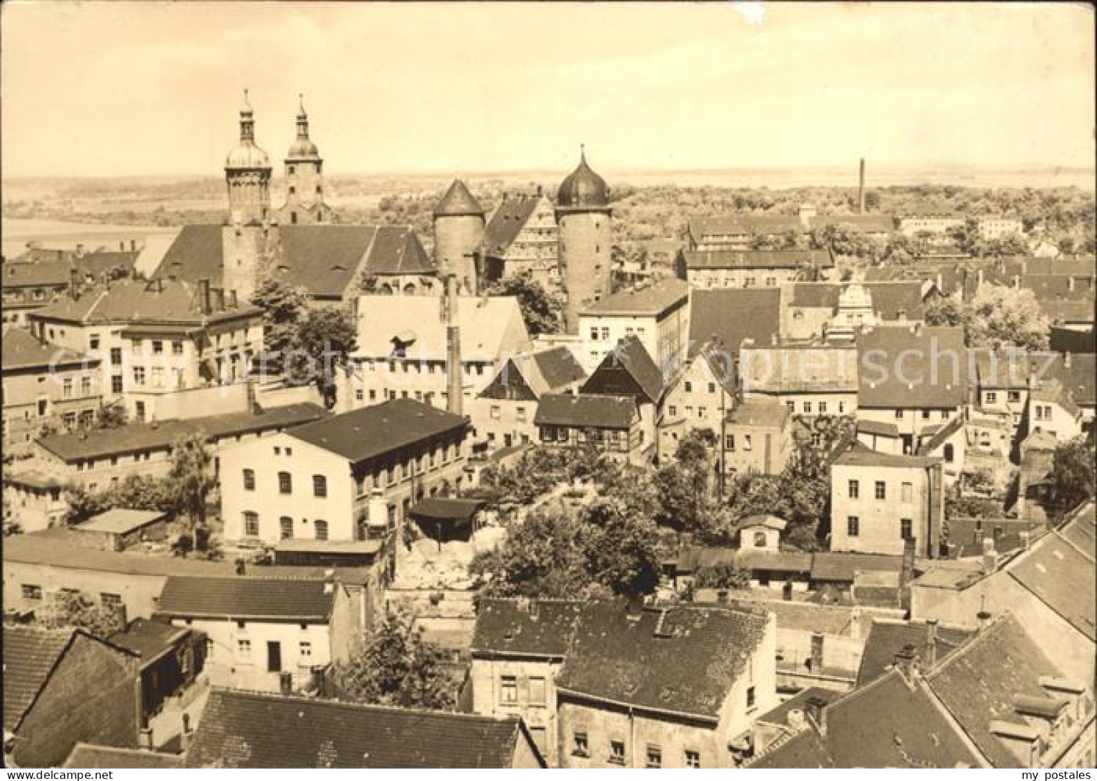 Wurzen Sachsen Teilansicht mit Dom