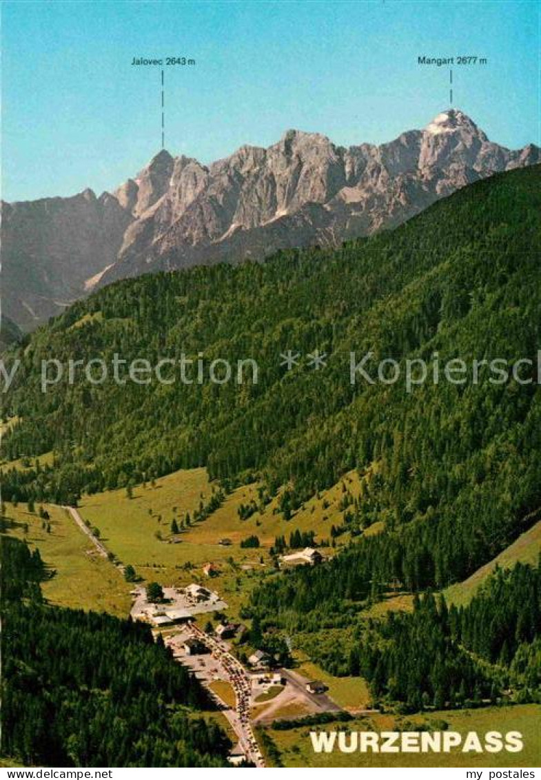 Wurzenpass Grenzuebergang zwischen oesterreich und Jugoslawien Alpenpanorama