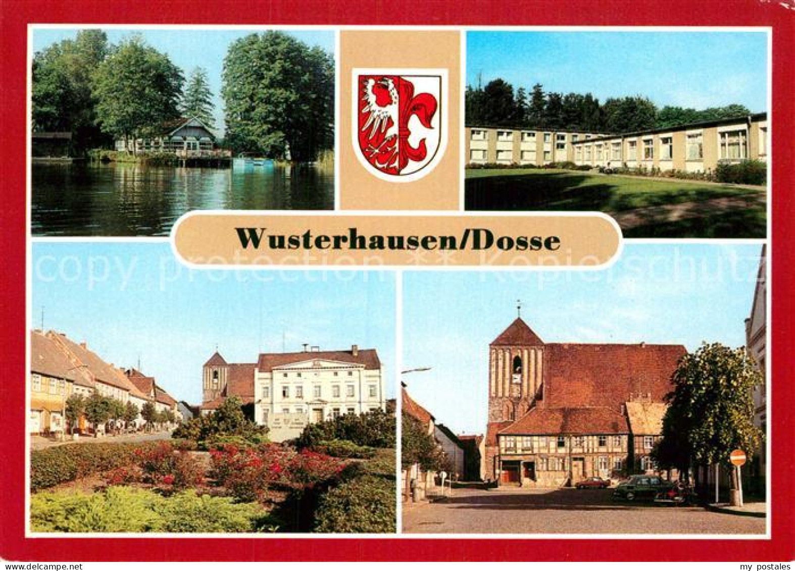 Wusterhausen Dosse Anglerheim Ferienheim des Zahnradwerkes Pritzwalk Marktplatz