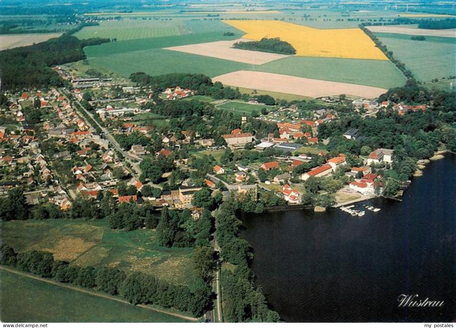 Wustrau Fehrbellin Fliegeraufnahme