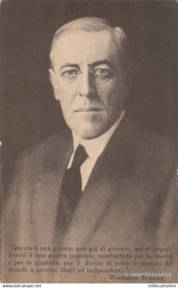 * WWI - Italy & United States - Woodrow Wilson