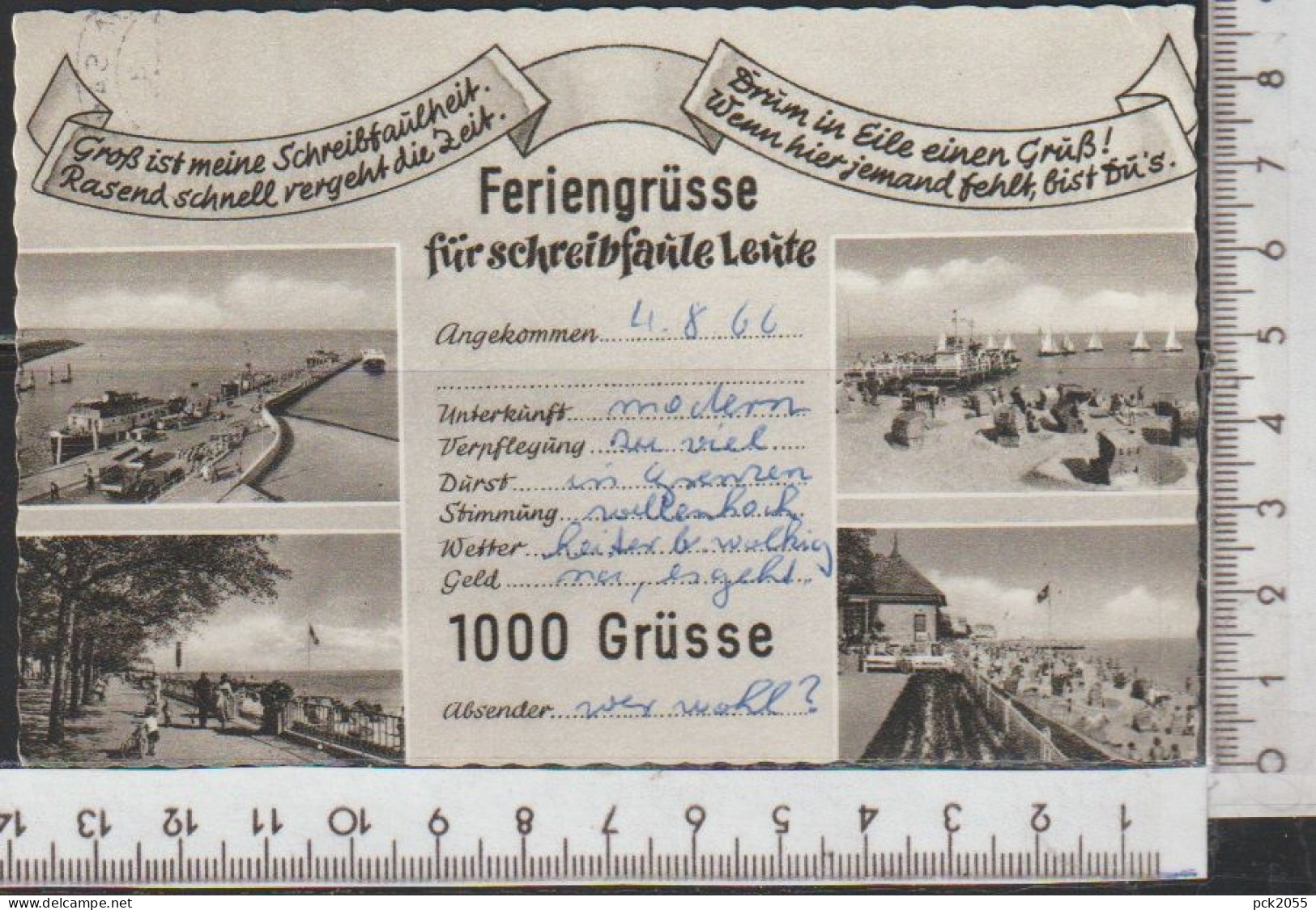WYK auf Föhr - Nordseeheilbad gelaufen (AK 3517)