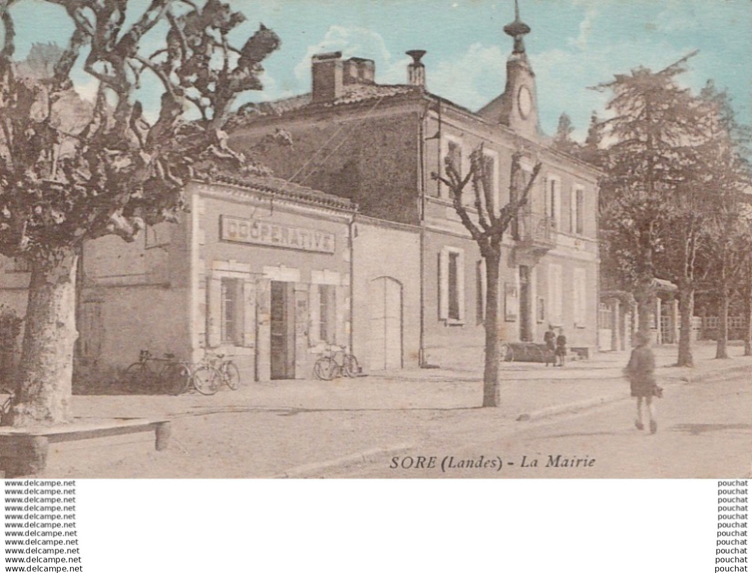 X25-40) SORE (LANDES)  LA MAIRIE  - ( ANIMEE - 2 SCANS )