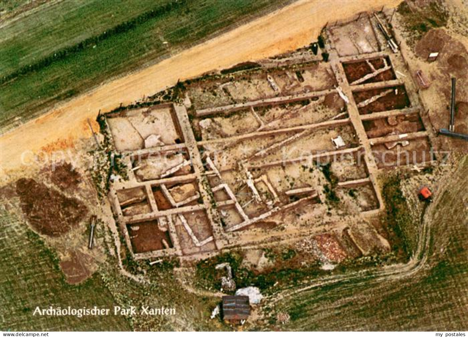 Xanten Archaeologischer Park Fliegeraufnahme